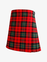 Red plaid kilt on a white background