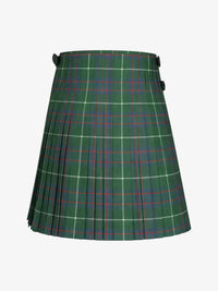 Green plaid kilt on a white background