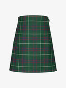 Green plaid kilt on a white background