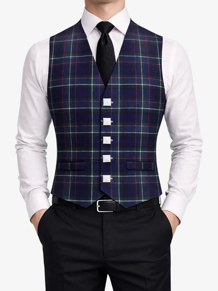 Gilet Tartan Viola