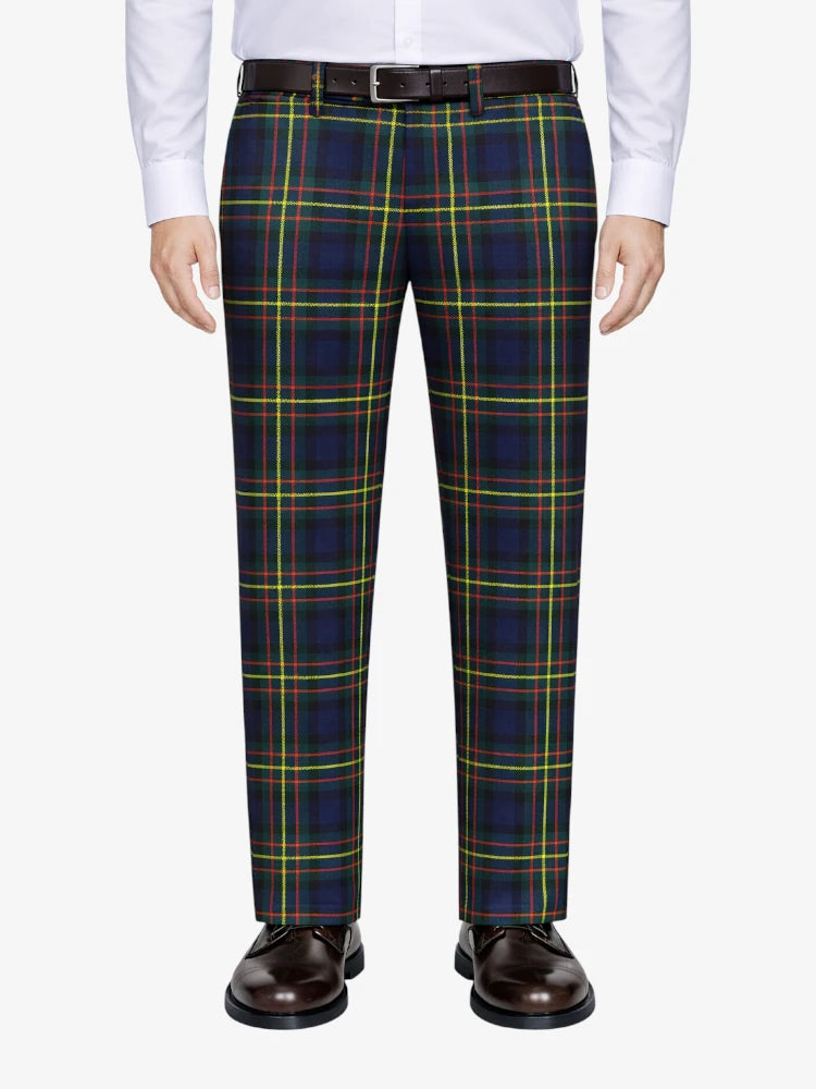 Pantaloni Tartan Blu