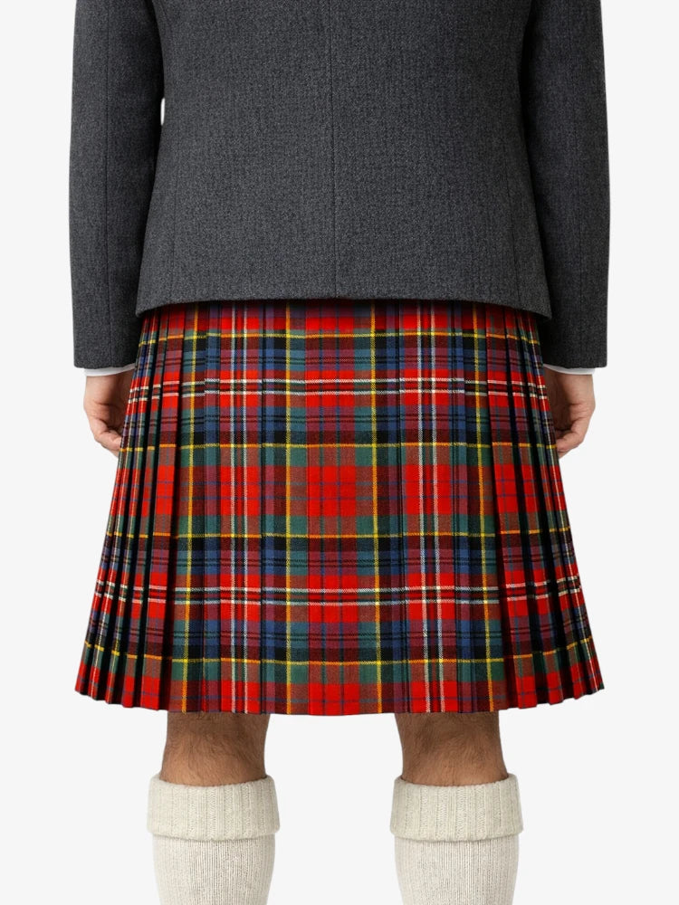 Macpherson Ancient Tartan Kilt Model Back
