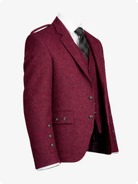 Magenata blazer with buttons on a white background