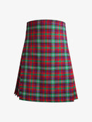 Plaid kilt on a white background