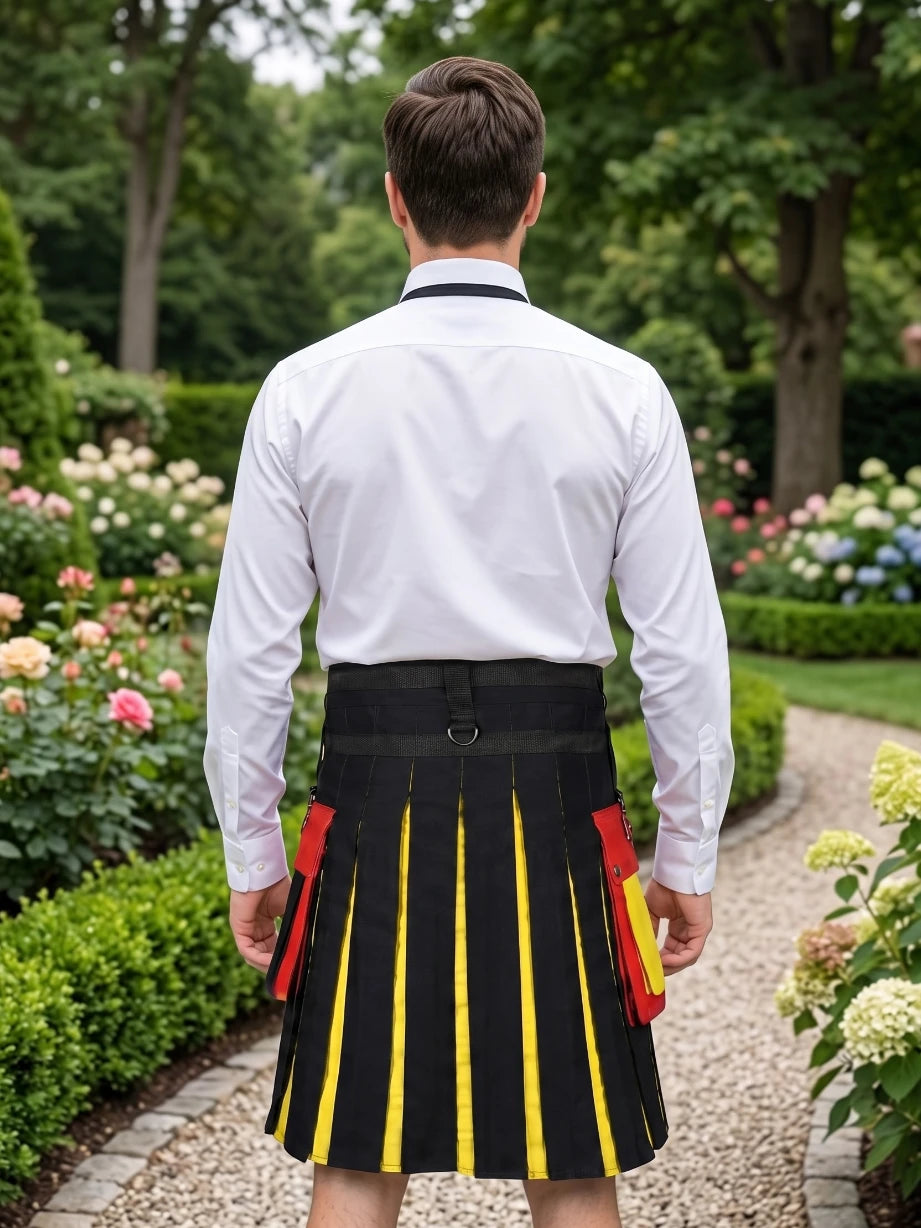 Kilt utility patriottico con bandiera tedesca su misura
