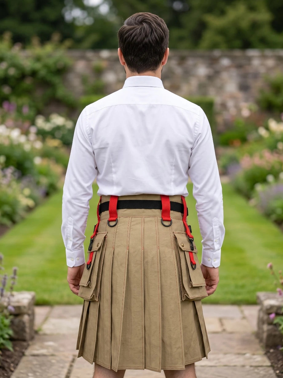 Kilt utility deluxe con bandiera UK su misura