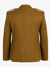 Mustard Yellow textured jacket on a white background