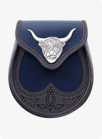 Navy Matt Semi Dress Sporran