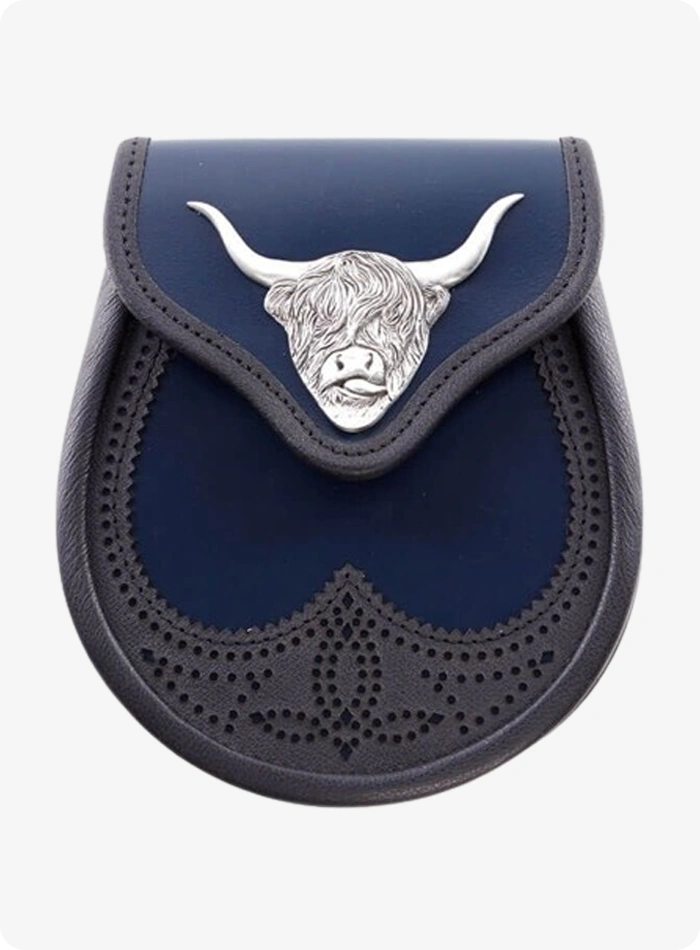 Navy Matt Semi Dress Sporran