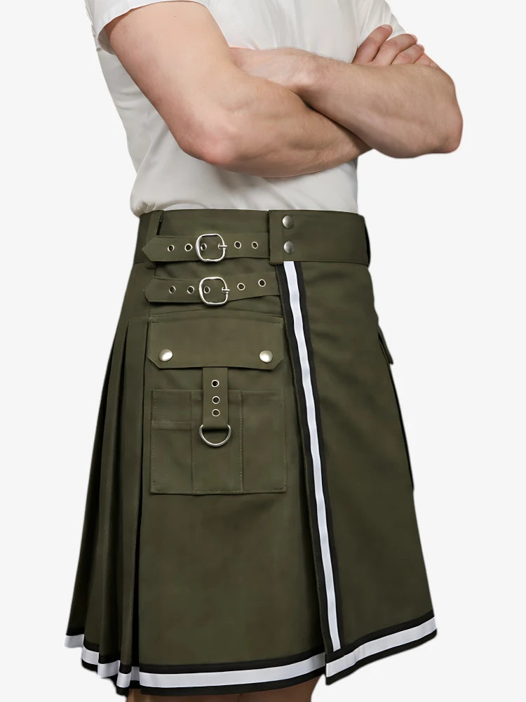 Kilt Utility Vigile del Fuoco Oliva Riflettente