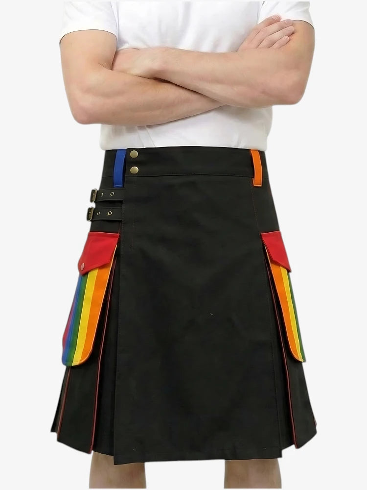 Gonna Pride Arcobaleno con Tasche Cargo