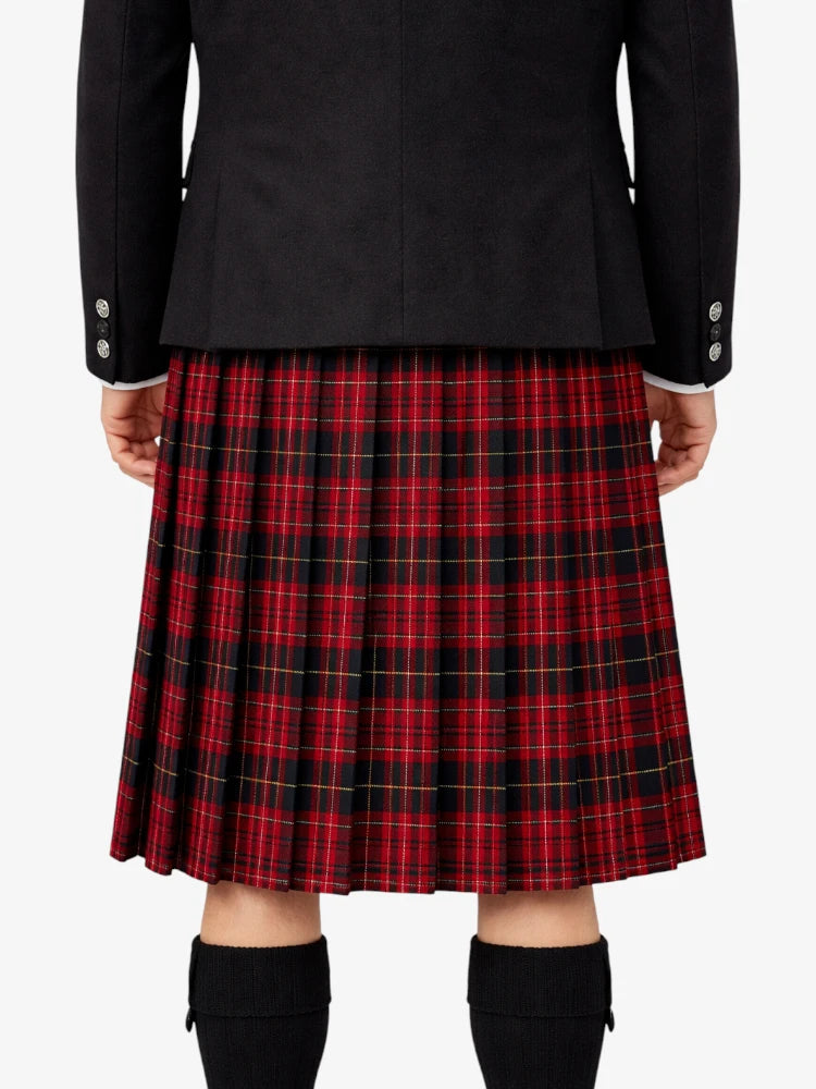 Pride of Wales Tartan Kilt Model Back