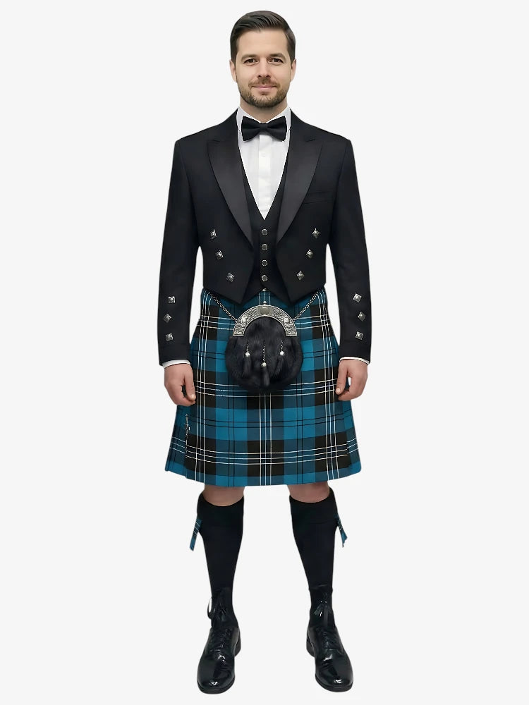 Completo Kilt Prince Charlie Tartan Ramsay Blue