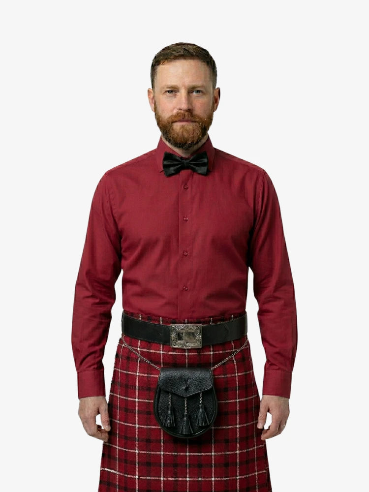 Camicia elegante rossa su misura
