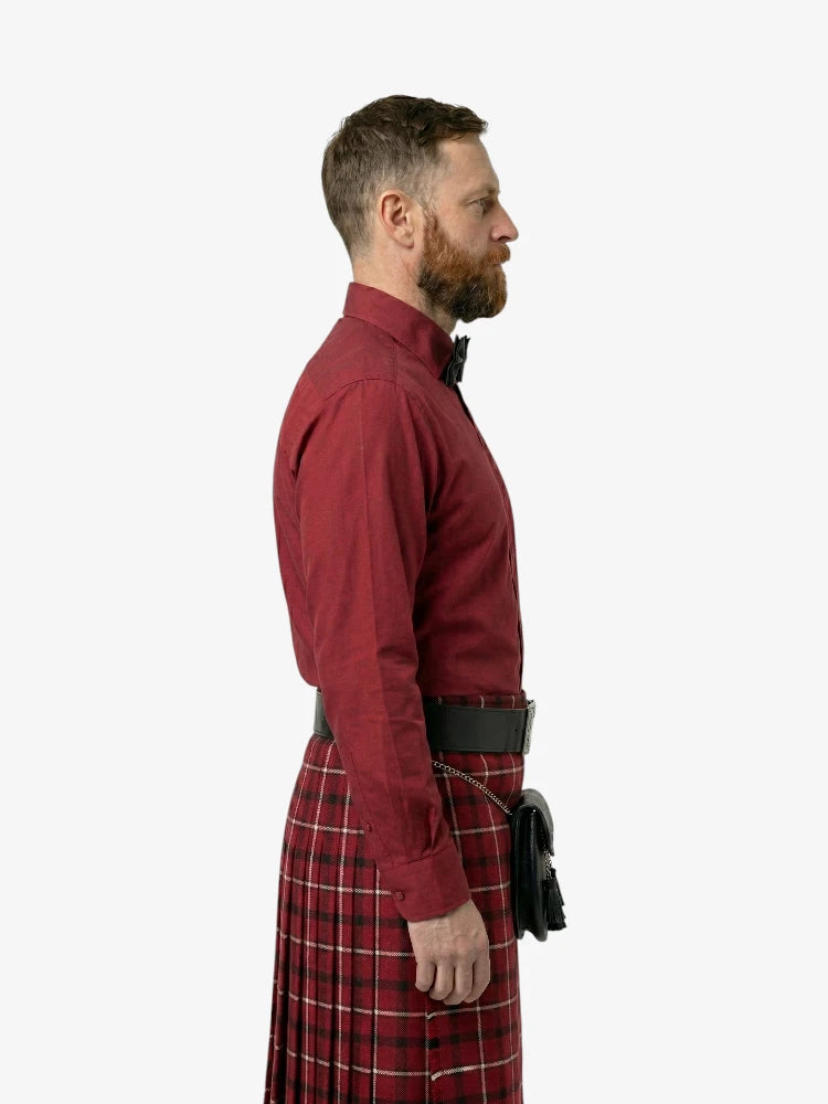 Camicia elegante rossa su misura