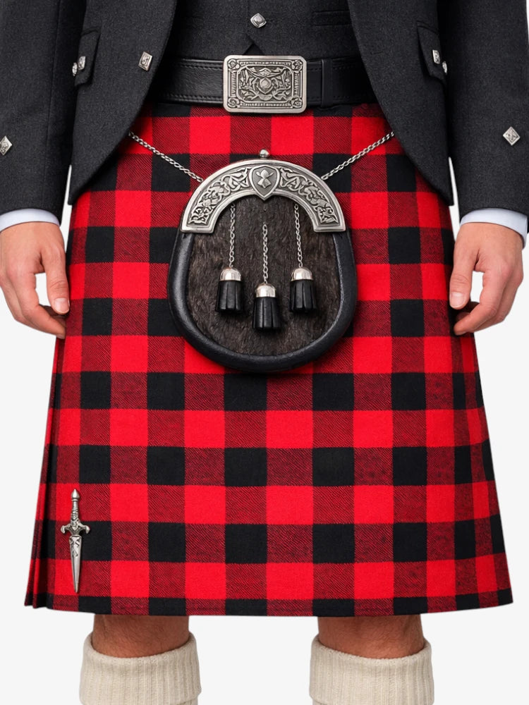 Rob Roy Tartan Kilt Model Front