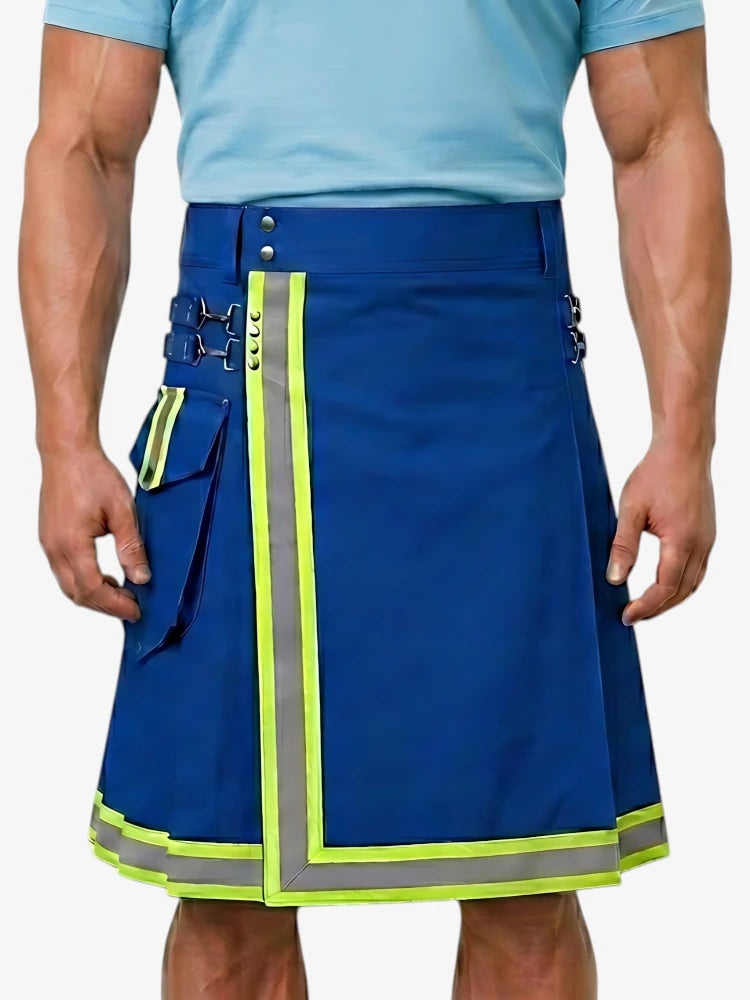 Kilt Utility Vigile del Fuoco Blu Royal