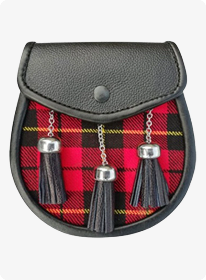 Sporran Royal Stewart Tartan Fatto a Mano