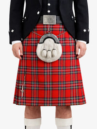Royal Stewart Tartan Kilt Model Front
