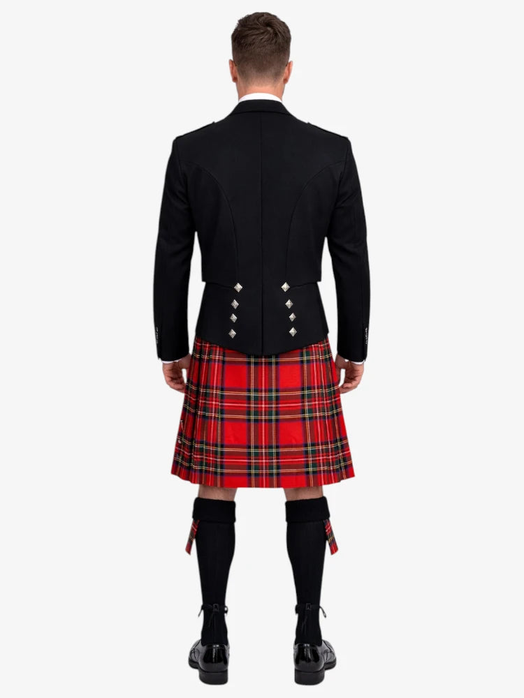 Completo Kilt Prince Charlie in Tartan Royal Stewart