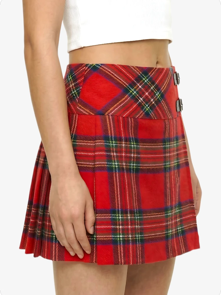 Kilt Tartan Royal Stewart da Donna
