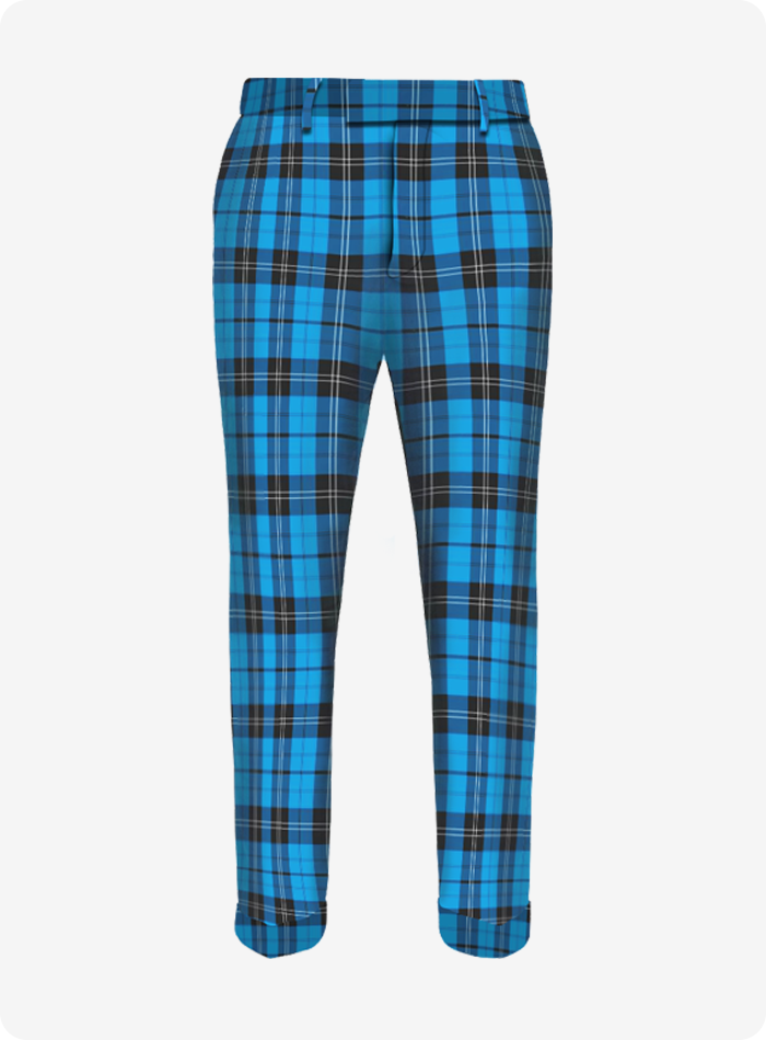 Scottish Ramsay Blue Tartan Trouser 