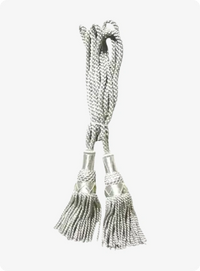 Scottish Silver Silk Bagpipe Cord