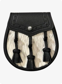 Semi Dress Classic Leather Tassel Sealskin Sporran