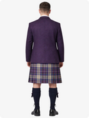 Kilt in tartan Shiel Purple con giacca Argyle viola