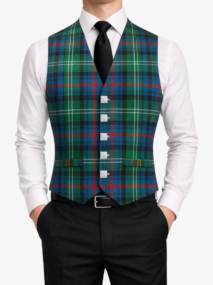 Gilet Tartan Verdi