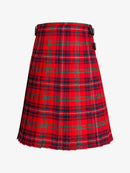 Red plaid kilt on a white background