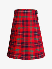 Red plaid kilt on a white background