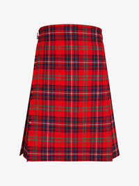 Red plaid kilt on a white background