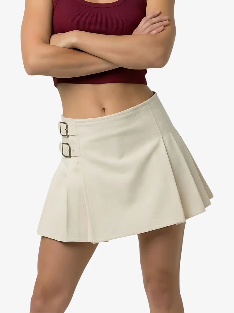 Kilt in Lana Bianco da Donna