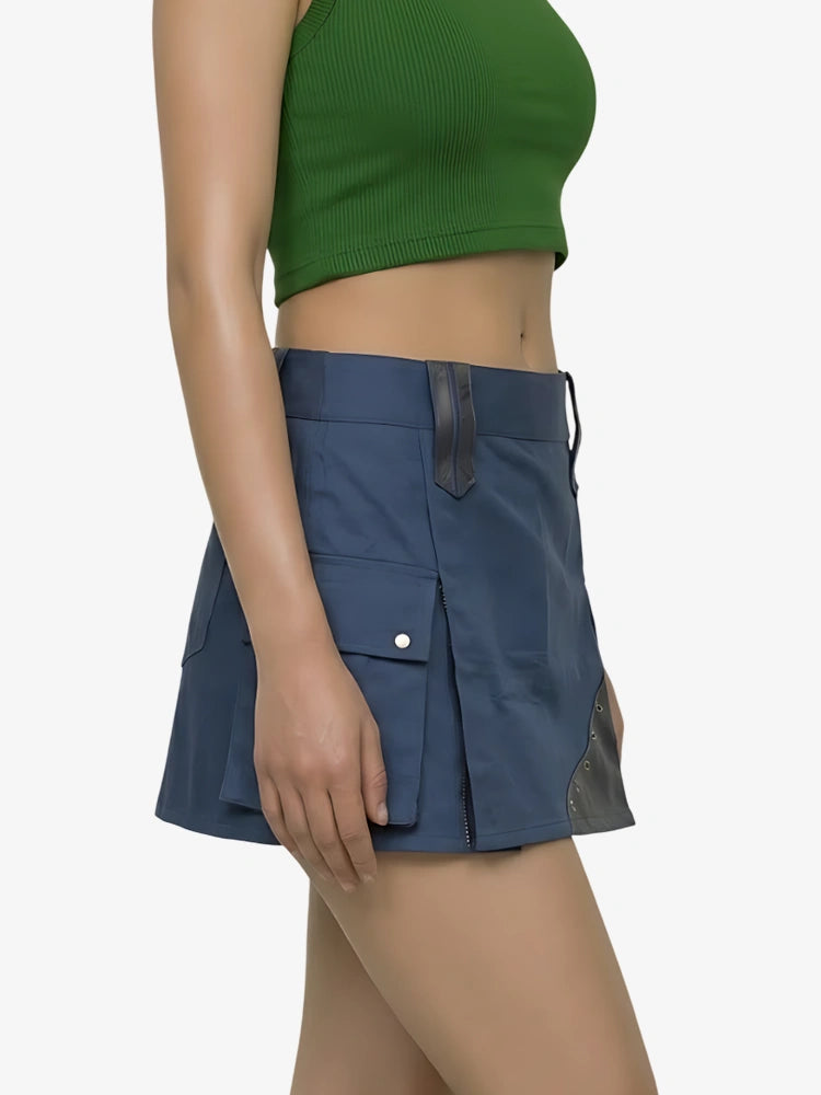 Kilt Utility Blu Scuro da Donna
