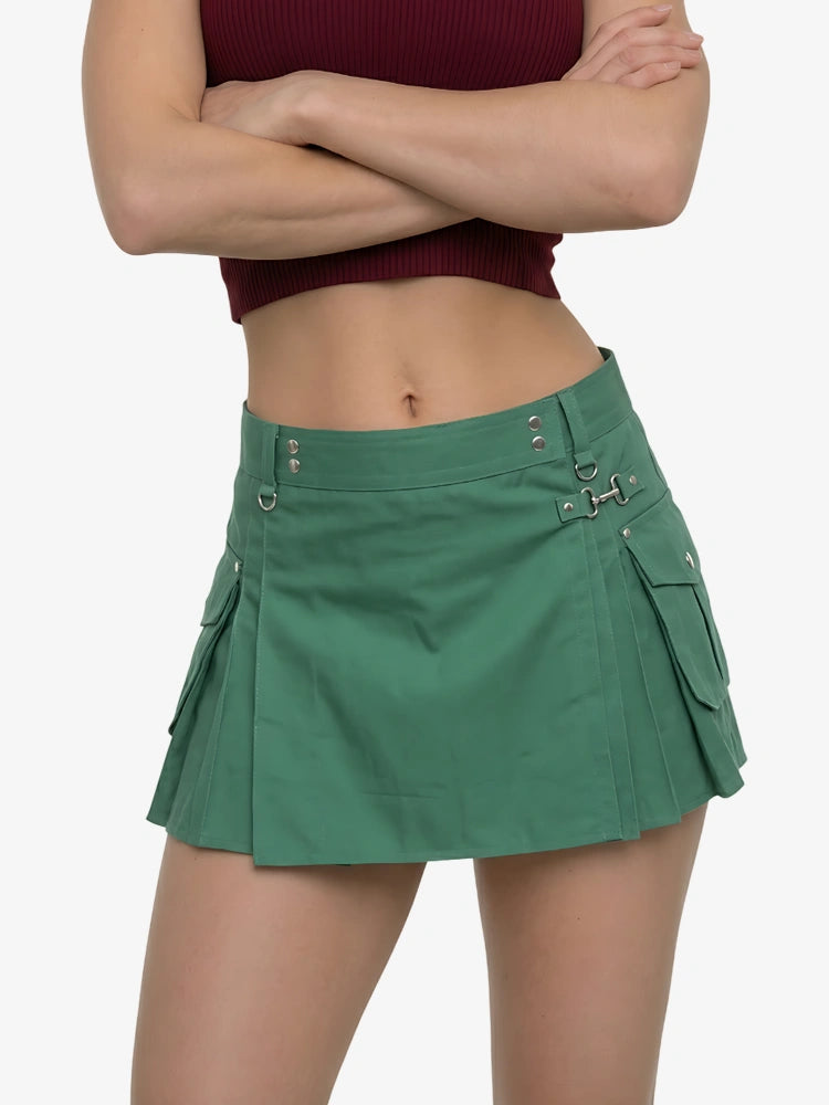 Kilt Utility Verde Foresta da Donna