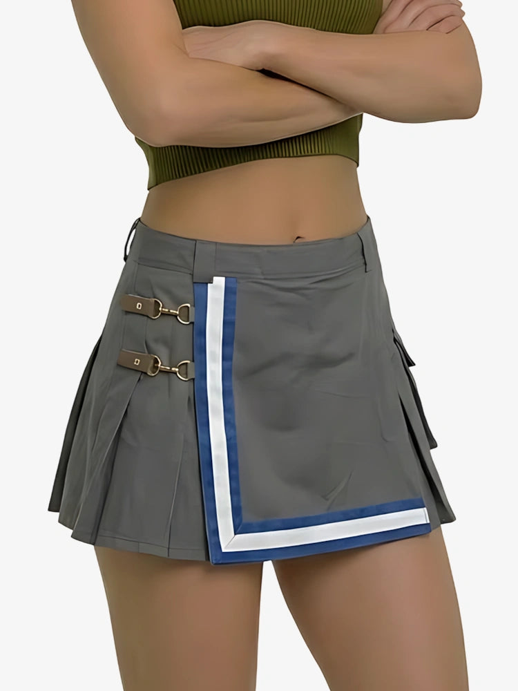 Kilt da pompiere grigio da donna