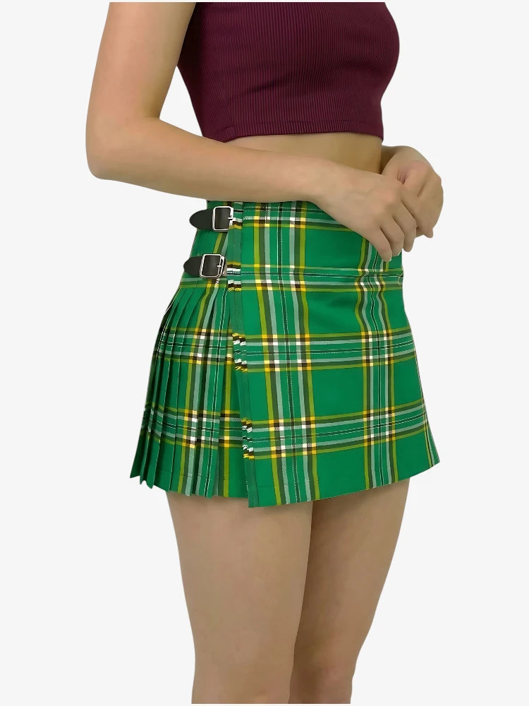 Kilt Tartan Verde Irlandese da Donna