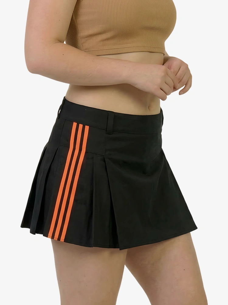 Kilt da pompiere nero moderno da donna