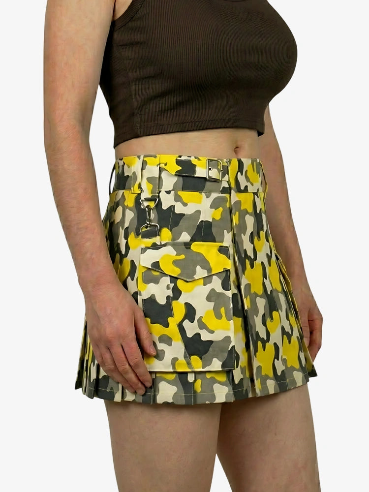 Kilt Utility Camouflage Pattern Moderno Tattico da Donna
