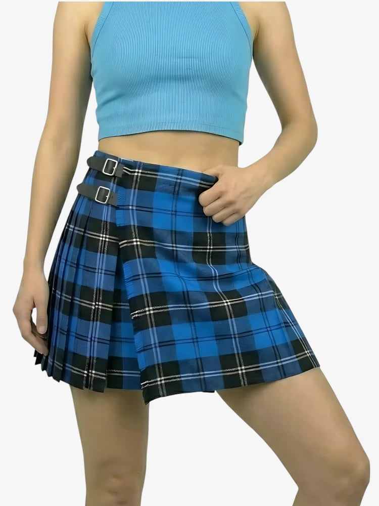 Kilt Tartan Ramsay Blu da Donna