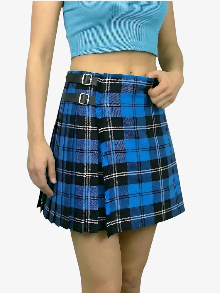 Kilt Tartan Ramsay Blu da Donna